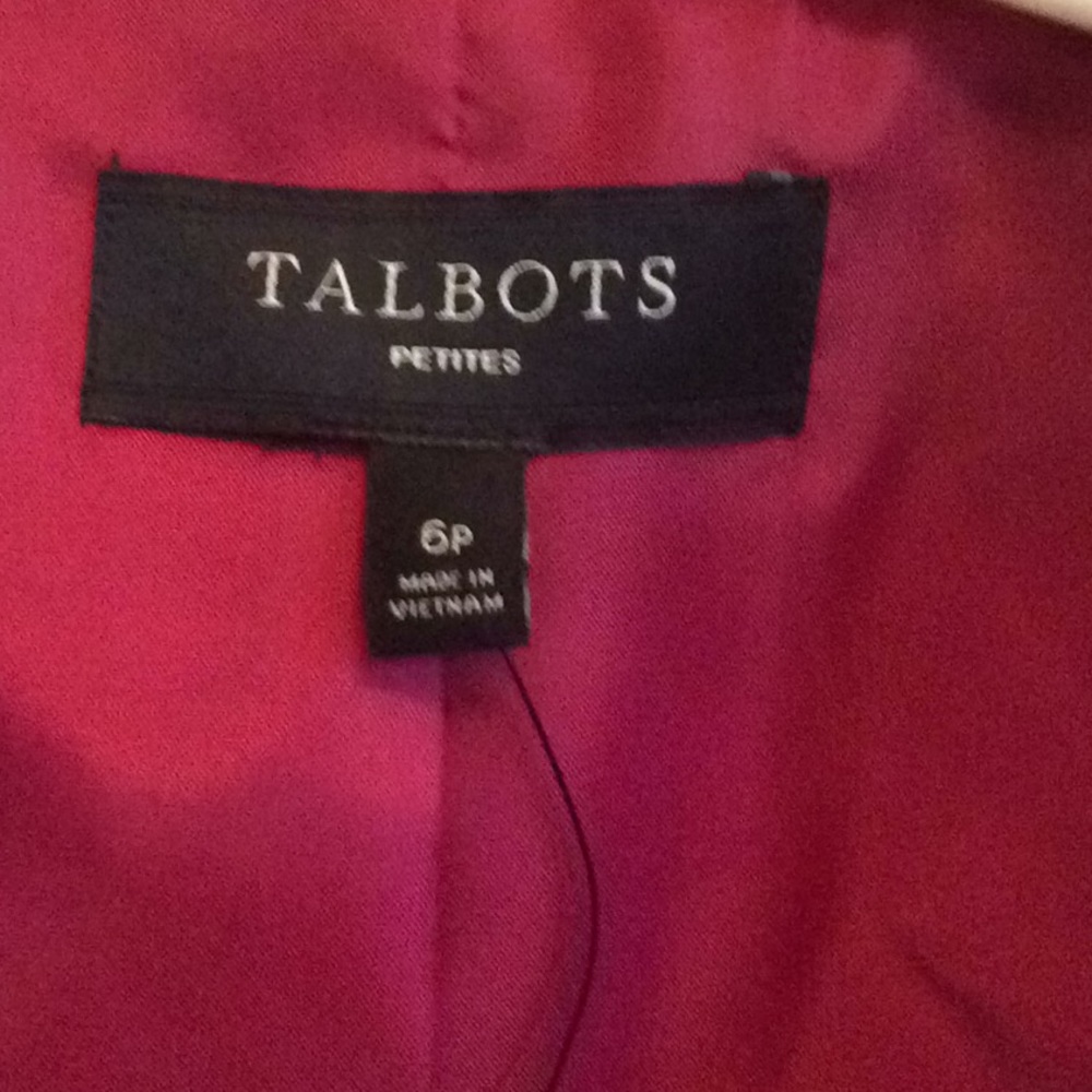 Talbots Raspberry Colored Velvet Jacket - image 2